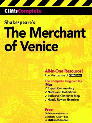 CliffsComplete<sup>TM</sup> The Merchant of Venice - ebook